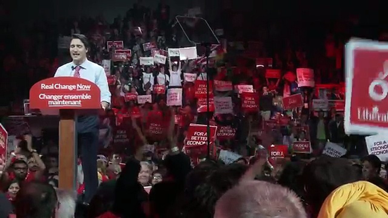 The Closing Speech of Justin Trudeau at 2015 Liberal Party Rally at Powerade Centre in Brampton