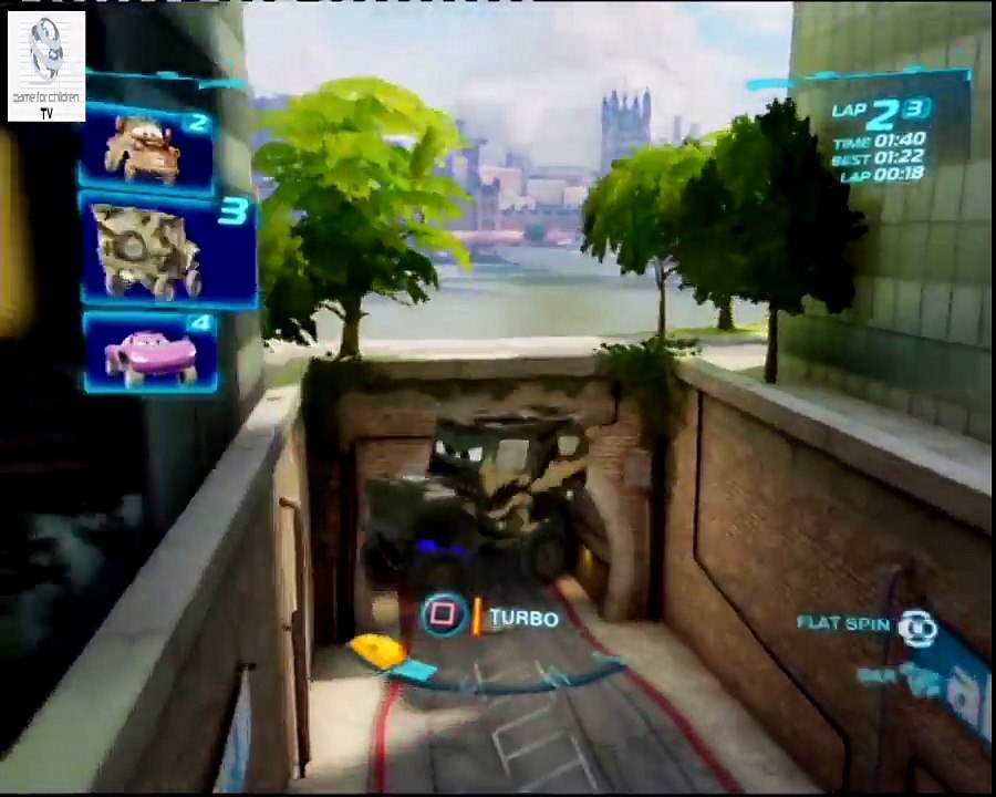 Cars 2 Game - Sarge - Buckingham Sprint - Disney Car Games - Eng