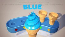 Learn Colors with 3D Soft Ice Cream for Children - Colours for Kids to Learn