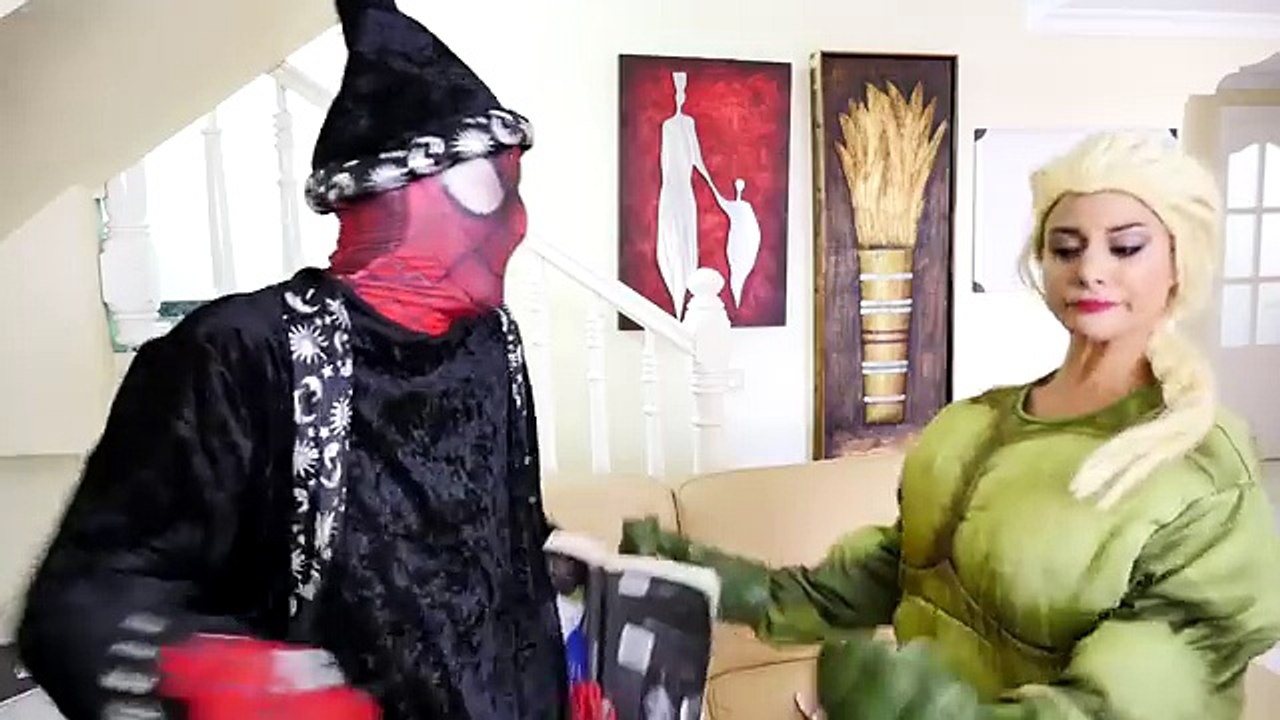 Spiderman Becomes Mermaid! w  Frozen Elsa and Magic Challenge - Fun Superhero in Real Life