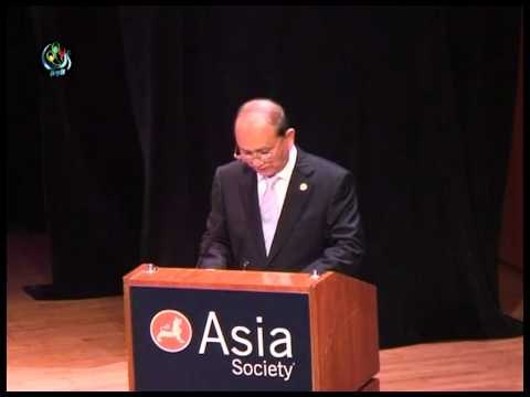 President U Thein Sein speech at Asia Society