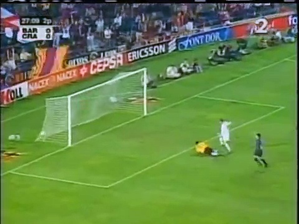 21.08.2001 - 2001-2002 UEFA Champions League 3rd Qualifying Round 2nd Leg Barcelona 1-0 Wisla Krakow