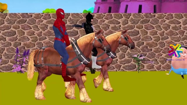 Batman Vs Hulk Cartoons For Kids Finger Family Nursery Rhymes | Humpty Dumpty Sat On A Wall Rhymes