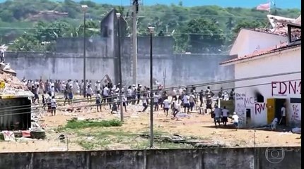 Fantastico mostra o caos em Alcaçuz