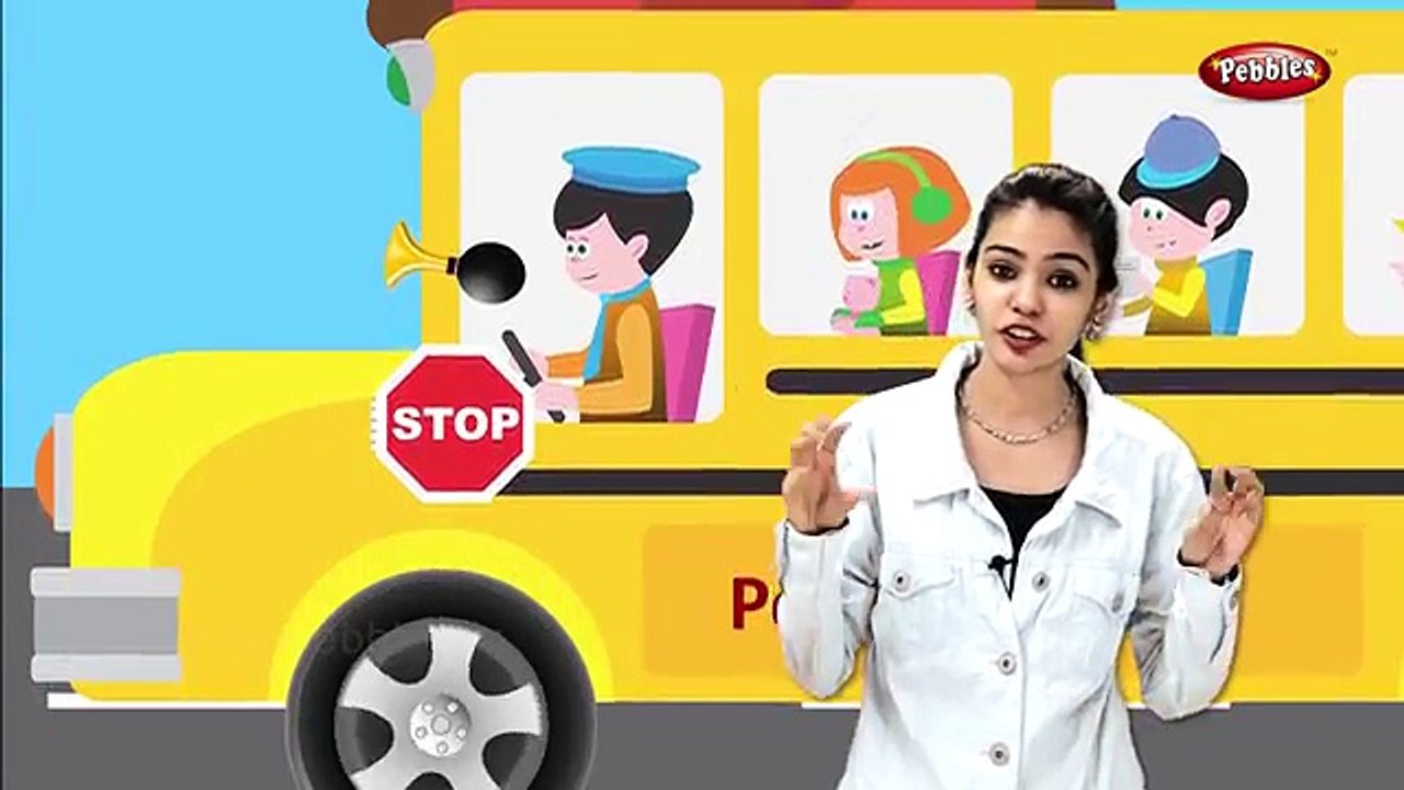 Wheels on the Bus Go Round and Round | Wheels on the Bus with Actions | Nursery Rhymes Action Songs