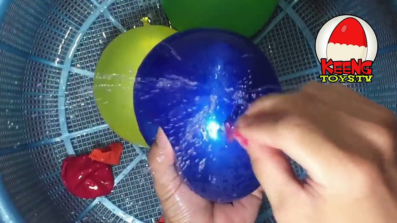 Finger Family Balloons Water SpiderMan - Balloons Show Compilation - Colors Wet Kids Song
