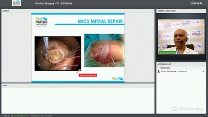 Cardiac Sciences Webinar - Dr. S.K.Sinha - Paras Hospital Patna