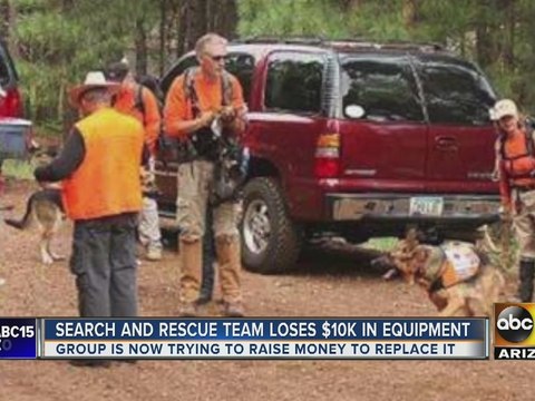 Search and rescue nonprofit needs donations after trailer stolen