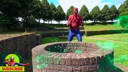 Frozen Elsa Loses Head!?! w/ Spiderman Magic Well Spiderman, Frozen Elsa - Fun Superheroes by SHMIRL