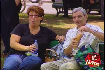 Fat Man Breaks Park Bench!