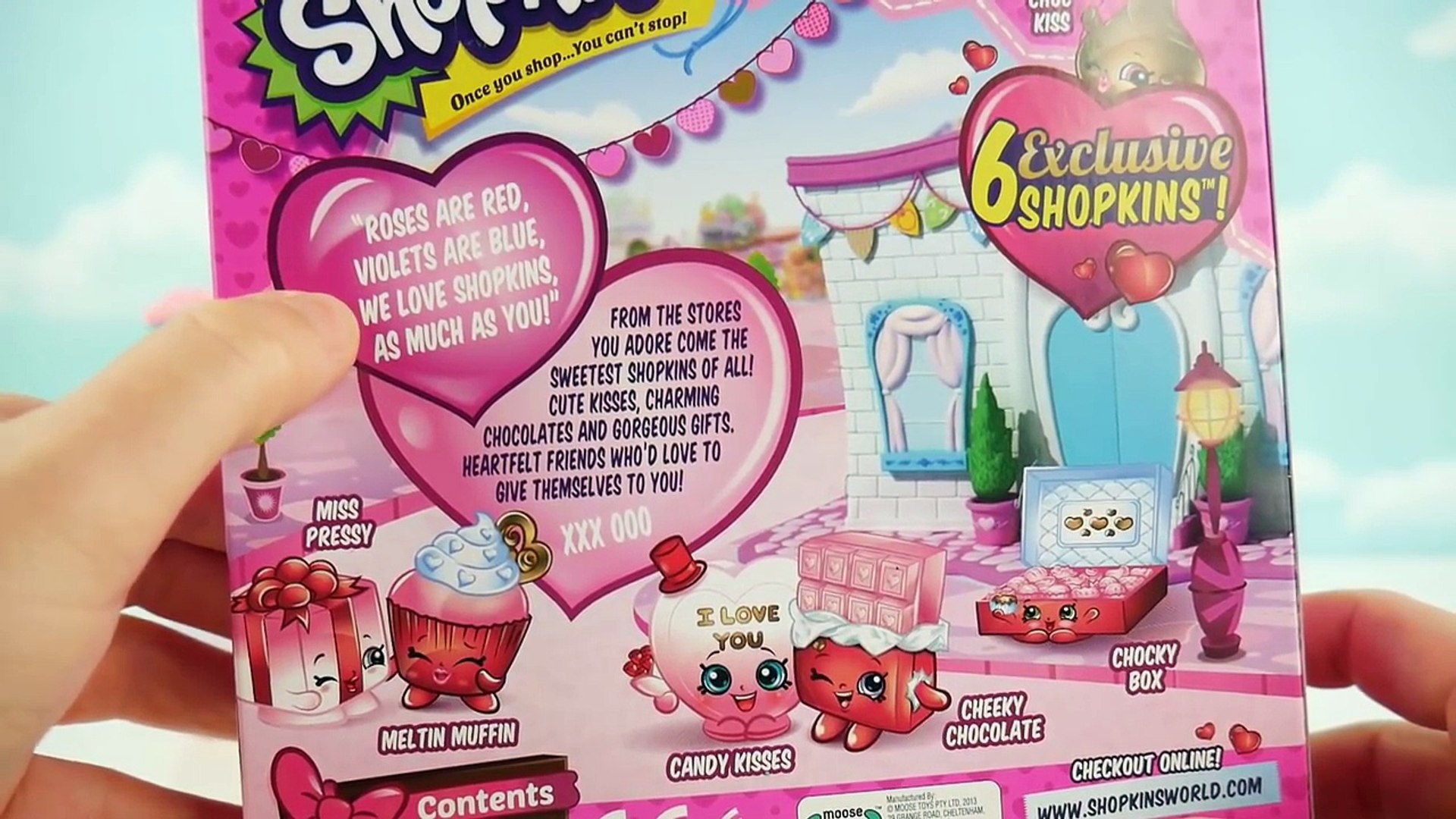 Shopkins Valentines Day Sweet Heart Collection Holiday Set with 6  Exclusives – Видео Dailymotion