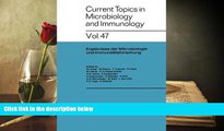 PDF  Current Topics in Microbiology and Immunology (Volume 47) (English and German Edition) W.