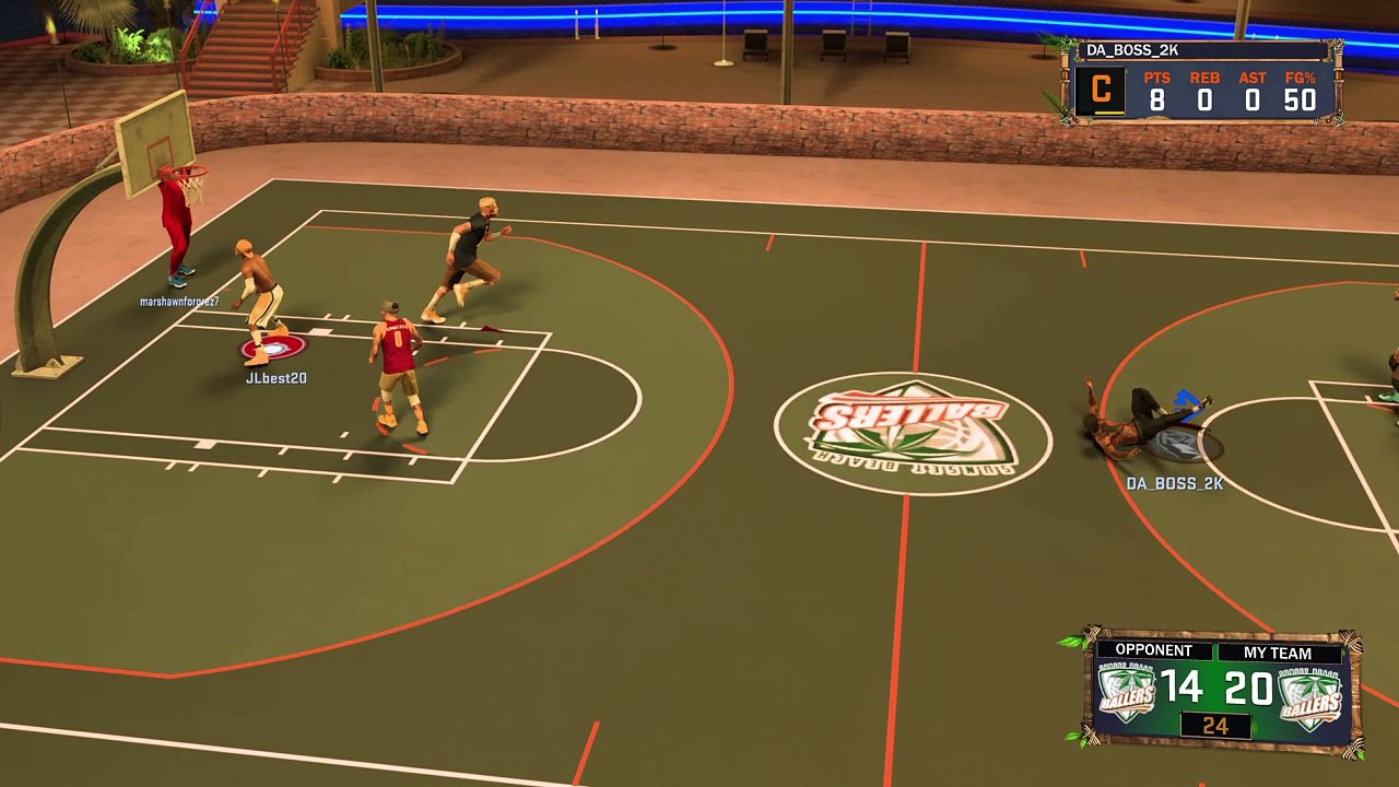 Half court standing