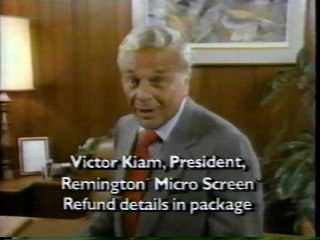 Remington Products: "Micro Screen" & "Going For It!" ad (1985)