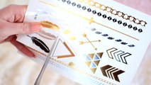 Flash TATTOOS kombinieren _ Metallic Tattoos LOOKBOOK, goldene silberne Tattoos-ZwUIQX5AioI