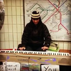 One time I fake played a fake piano in the subway