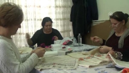 120 Yıllık Ketenler Annelerin Elinde Çeyize Dönüşüyor