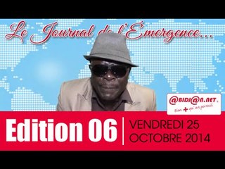 Le Journal Télévisé de l'Emergence du 25 Octobre 2014