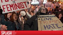 Des manifestants se rassemblent dans les rues à la veille de l'investiture de Donald Trump