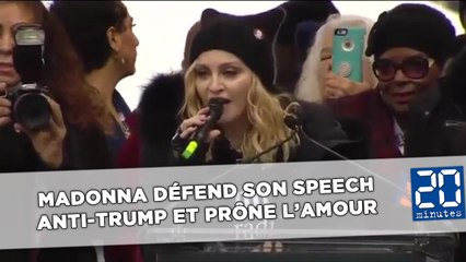 Madonna défend son speech anti-Trump et prône l’amour