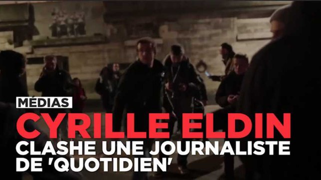 Cyrille Eldin du Petit Journal menace une journaliste de Quotidien