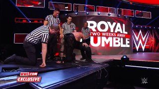 Roman Reigns recovers after Raw goes off the air Raw Fallout, Jan. 16, 2017