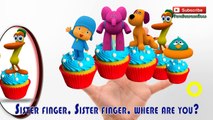 Cupcakes Pocoyo Finger Family Song Nursery Rhymes with lyrics for Children | ToysSurpriseEggs