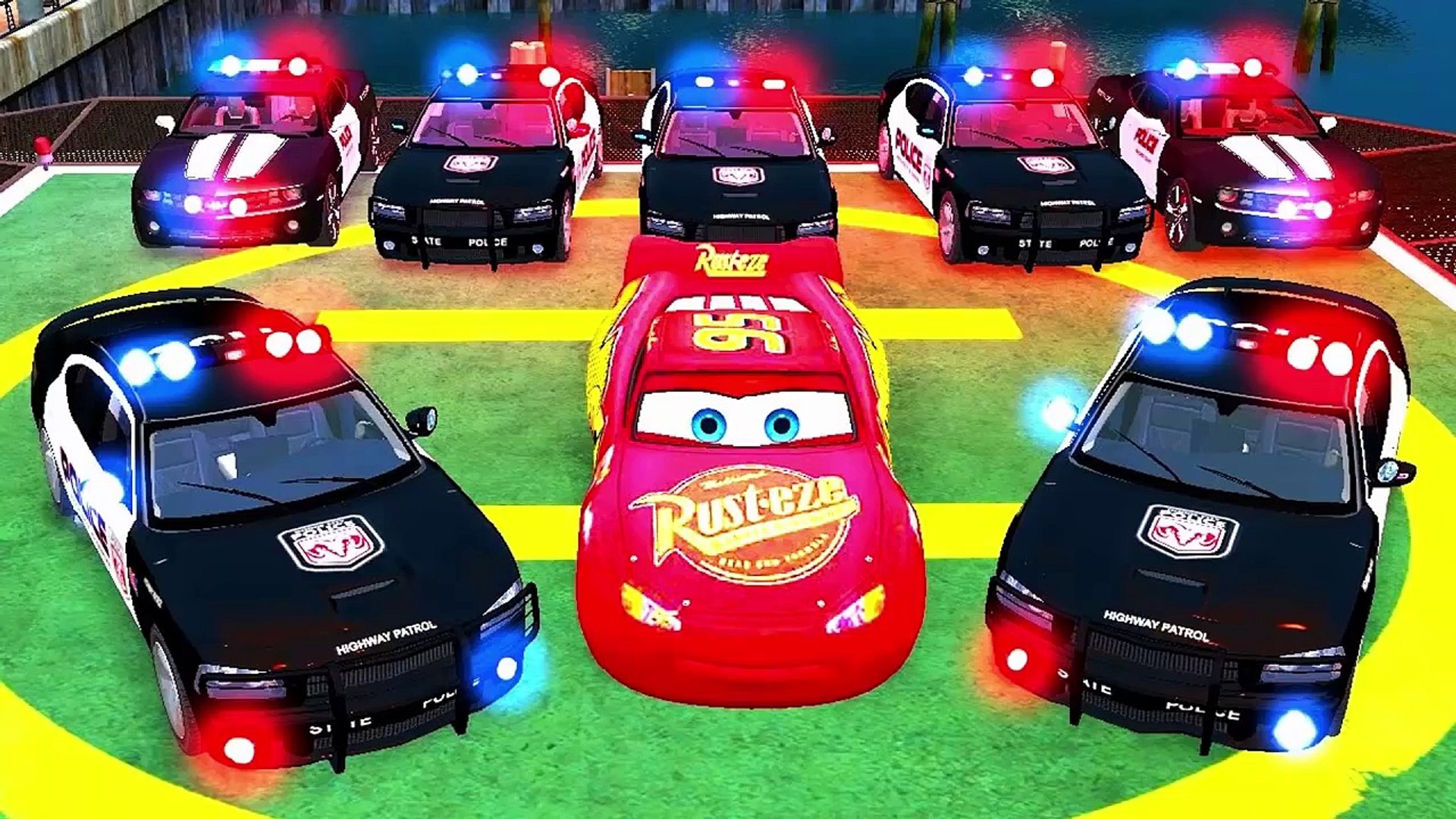 Comptines Bebe Dessin Anime Francais Voitures Policier Et Voitures Transport Colorees Spiderman Video Dailymotion