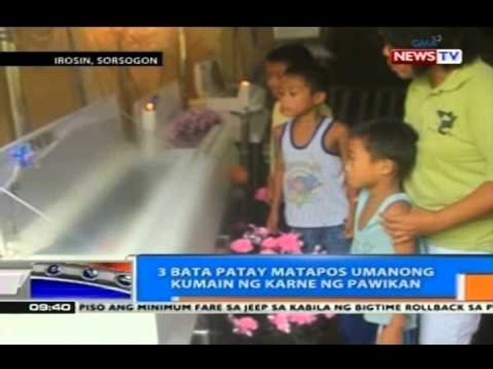 NTG: 3 bata patay matapos umanong kumain ng karne ng pawikan sa Irosin, Sorsogon