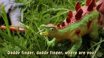 Палец семья сумасшедший динозавров игрушки семья детская рифма | забавный семья палец песни для детей в 3D