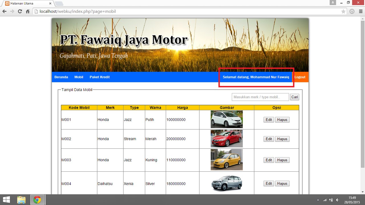Menampilkan Data User yang Sedang Login dengan PHP (10)