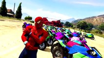 Comptines Bébé - Dessin animé francais Spiderman et Les roues de limousine, Voitures color
