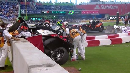 Race of Champions : spectaculaire crash entre Massa et Wehrlein