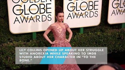 Lily Collins talks about battle with anorexia
