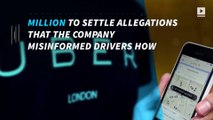 Uber drivers to be paid $20M over driver deception claims