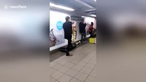 Incredible brass band perform at Union Square Station in New York