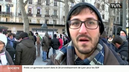 Samu social : Manifestation pour les sans-abris (Lyon)