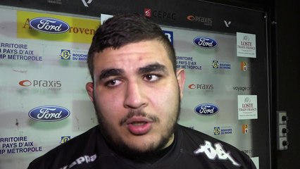 Mohamed Loukia après Provence Rugby / Aubenas