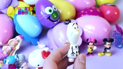 SURPRISE EGGS Opening Frozen Elsa Hello Kitty Lalaloopsy Surprise Toys