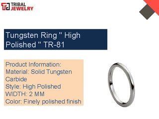 Domed Tungsten Rings Collection - Tribal Jewelry