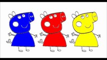 Learn Colours For Kids With Peppa Pig Colouring Page - Learn English For Children1