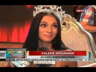 BP: 2014 Miss World-Phl Valerie Weigmann, excited nang sumabak sa international pageant