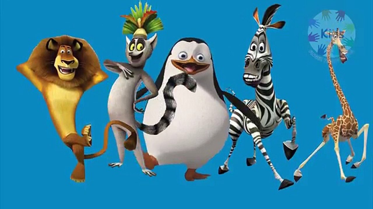 Madagascar finger family | 3d cartoon nursery rhymes for children | finger family rhymes for kids