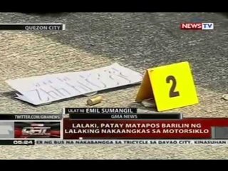 QRT: Lalaki, patay matapos barilin ng lalaking nakaangkas sa motorsiklo