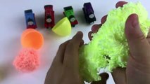 ABC SURPRISES Learn colors Surprise Eggs Silly Putty SLIME Thomas and Friends toy trains for kids