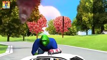 Green Gorilla Finger Family Cartoons for Children and more | Superhero Animals cartoons