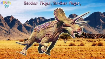 Dinosaurs finger family | Jurassic Nursery Rhymes Song for kids
