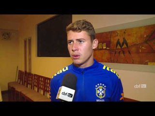 Seleção Sub-20: Matheus Savio comemora gol e a classificação