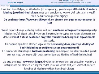 Zelf kleding bedrukken Westerlo
