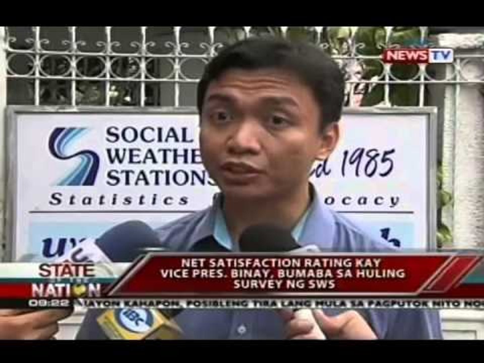 SONA: Net satisfaction rating kay VP Binay, bumaba sa huling survey ng SWS